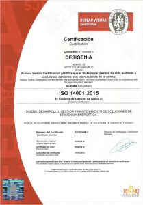 certificado ISO desigenia